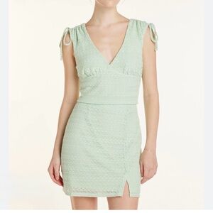 Madden NYC Sage Green Top & Skirt Women’s XL Set